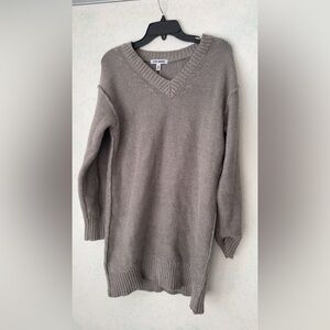 Steve Madden Charcoal V-Neck Sweater Dress